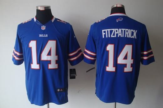 Nike Bills 14 Fitzpatick Blue Limited Jerseys