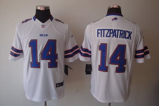 Nike Bills 14 Fitzpatick White Limited Jerseys