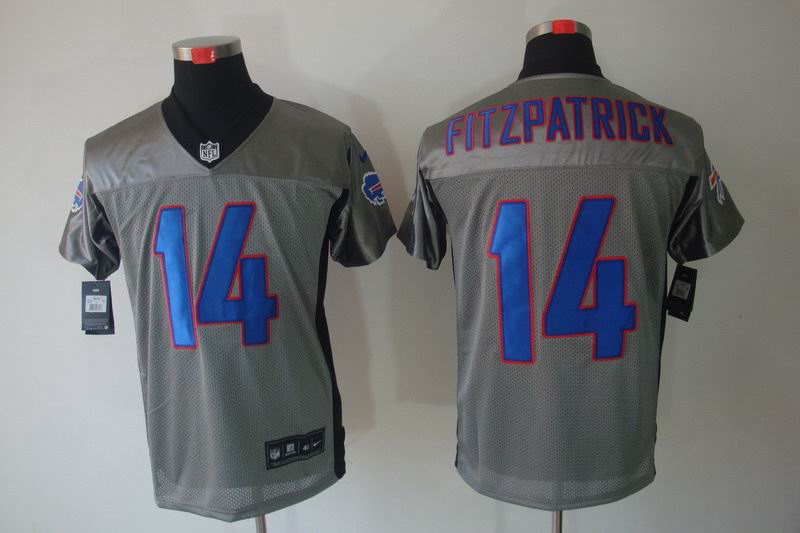Nike Bills 14 Fitzpatrick Grey Elite Jerseys