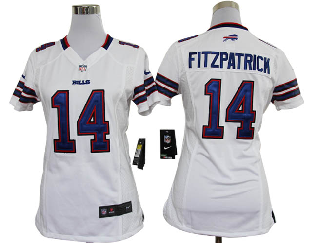 Nike Bills 14 Fitzpatrick White Women Game Jerseys