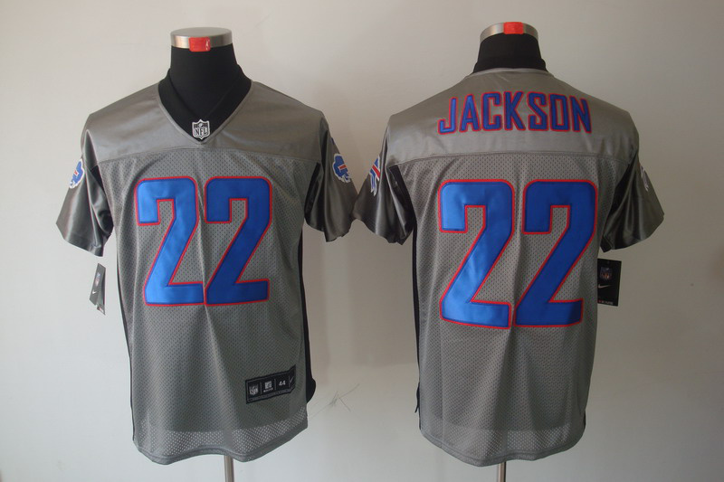 Nike Bills 22 Jackson Grey Elite Jerseys