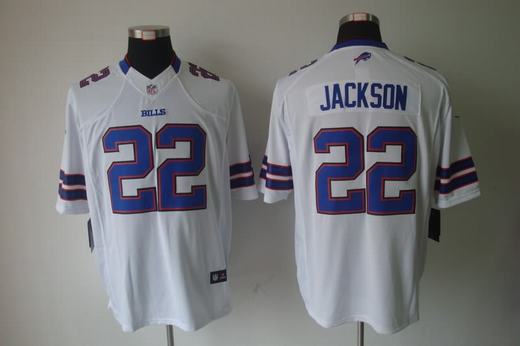 Nike Bills 22 Jackson White Limited Jerseys