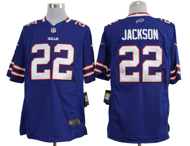 Nike Bills 22 Jackson blue Game Jerseys