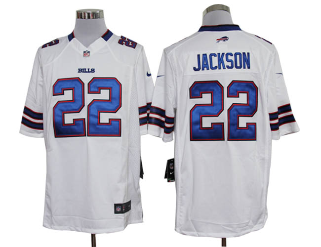 Nike Bills 22 Jackson white Game Jerseys
