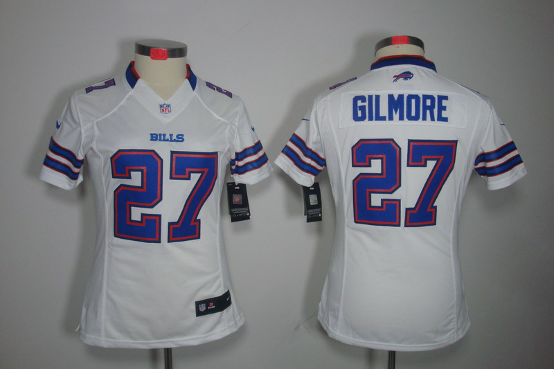 Nike Bills 27 Gilmore White Women Limited Jerseys