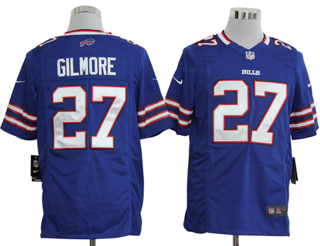 Nike Bills 27 Gilmore blue Game Jerseys