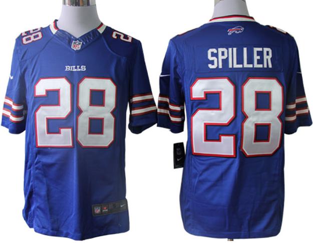 Nike Bills 28 Spiller Blue Limited Jerseys