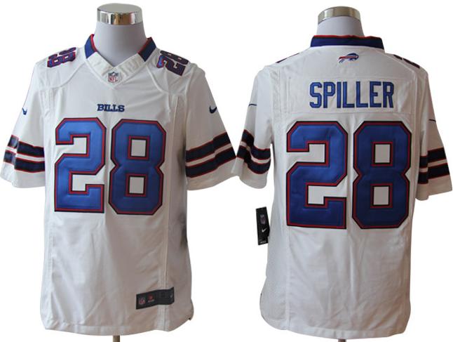 Nike Bills 28 Spiller White Limited Jerseys Nike Bills 28 Spiller White Limited Jerseys