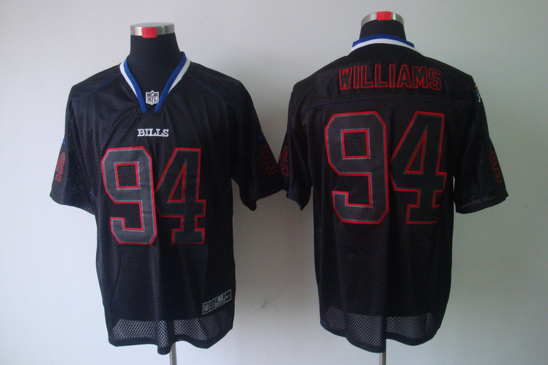 Nike Bills 94 Williams Black Shadow Elite Jerseys