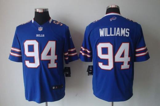 Nike Bills 94 Williams Blue Limited Jerseys