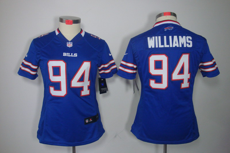 Nike Bills 94 Williams Blue Women Limited Jerseys