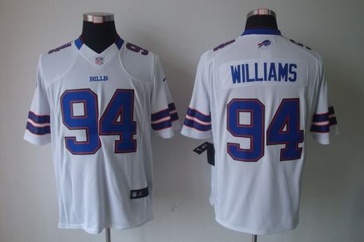 Nike Bills 94 Williams White Limited Jerseys