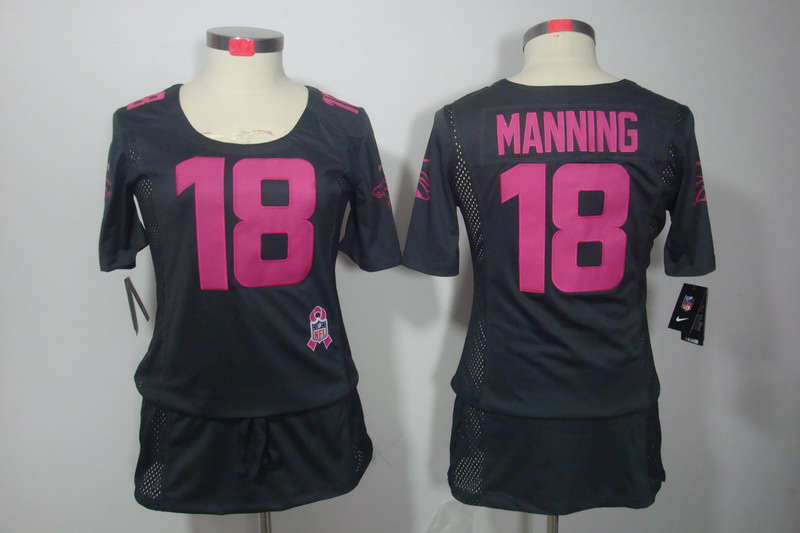 Nike Broncos 18 Manning Grey Women Elite Skirts