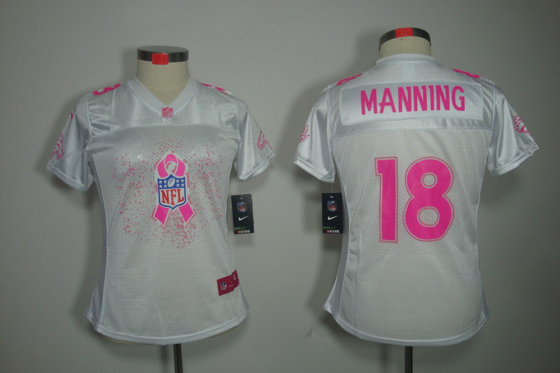 Nike Broncos 18 Manning White Fem Fan Women Elite Jerseys