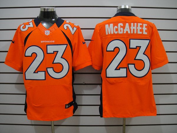 Nike Broncos 23 Mcgahee Orange Elite Jerseys