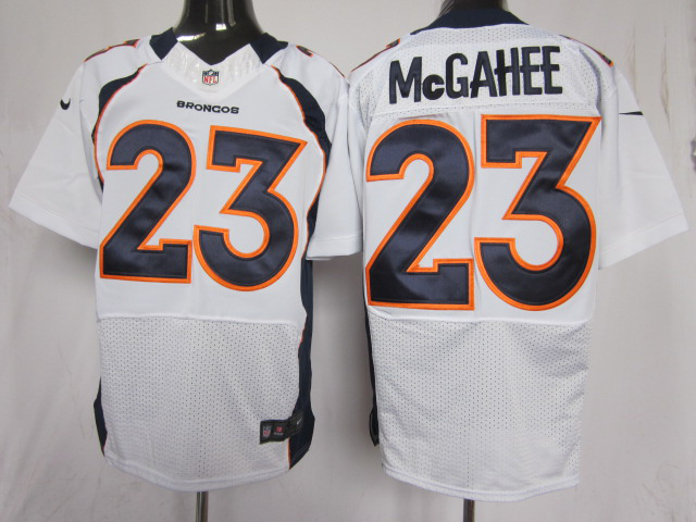 Nike Broncos 23 Mcgahee White Elite Jerseys
