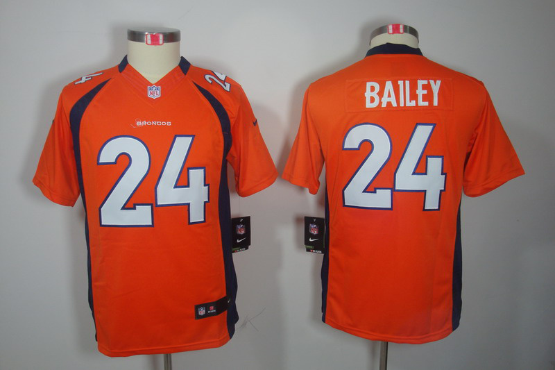 Nike Broncos 24 Bailey Orange Kids Limited Jerseys Nike Broncos 24 Bailey Orange Kids Limited Jerseys