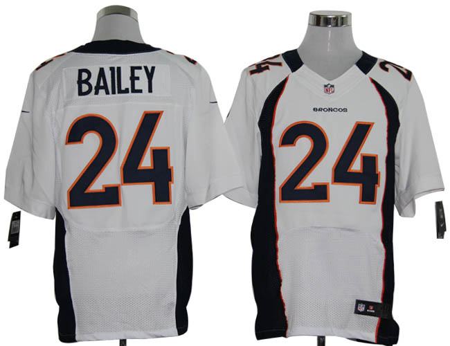 Nike Broncos 24 Bailey White Elite Jerseys