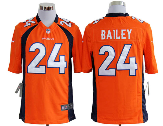 Nike Broncos 24 Bailey orange Game Jerseys