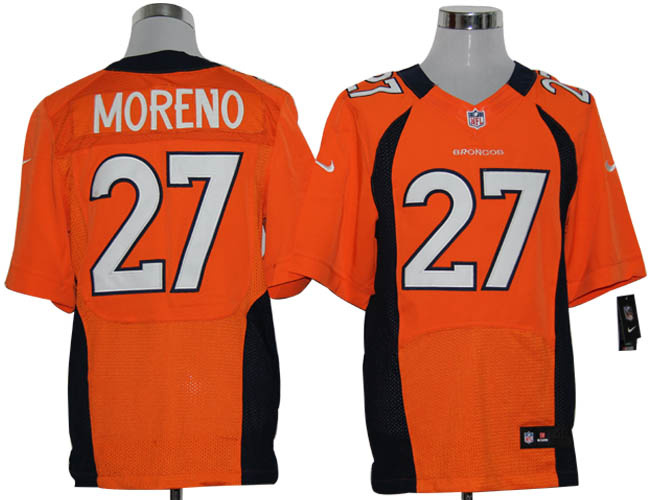 Nike Broncos 27 Moreno orange elite jerseys