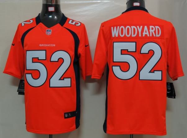 Nike Broncos 52 Woodyard Orange Limited Jerseys
