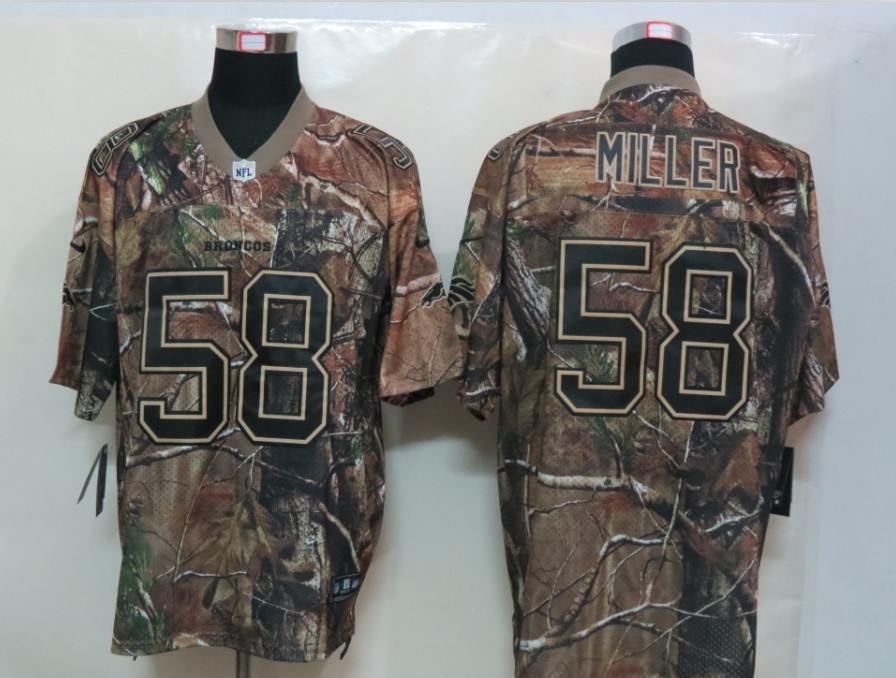 Nike Broncos 58 Miller Camo Elite Jerseys