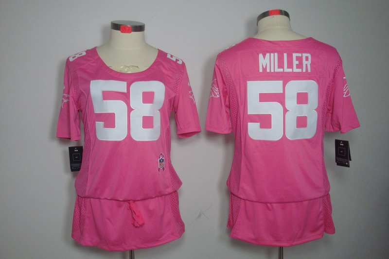 Nike Broncos 58 Miller Pink Women Elite Skirts