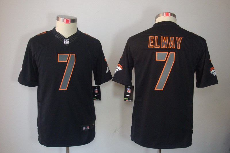 Nike Broncos 7 Elway Black Impact Kids Limited Jerseys Nike Broncos 7 Elway Black Impact Kids Limited Jerseys