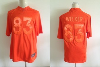 Nike Broncos 83 Welker Orange Drenched Limited Jerseys - Click Image to Close
