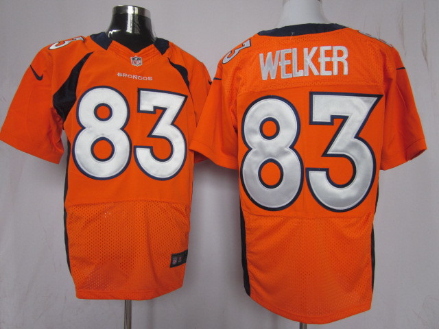 Nike Broncos 83 Welker Orange Elite Jerseys