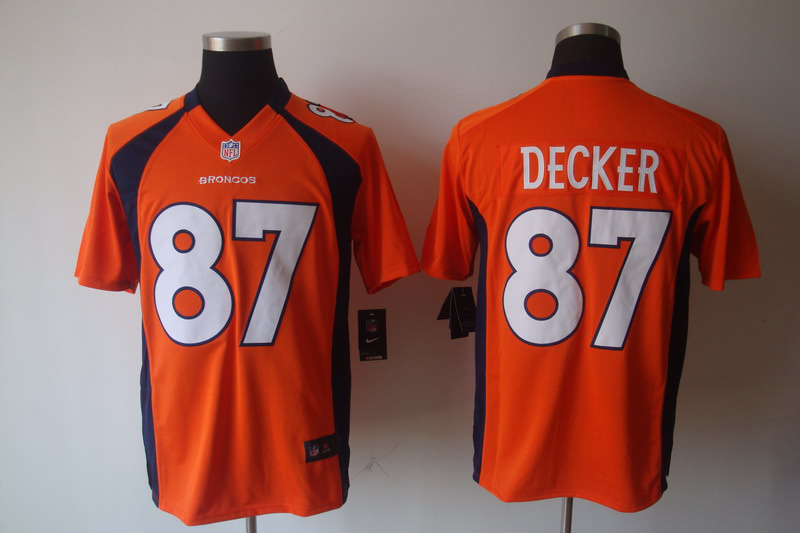 Nike Broncos 87 Decher orange Game Jerseys