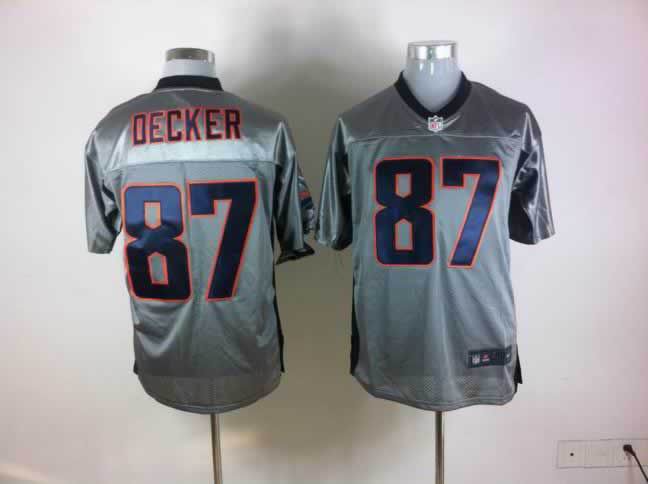 Nike Broncos 87 Decker Grey Elite Jerseys