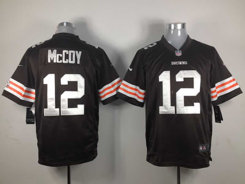 Nike Browns 12 McCoy Brown Limited Jerseys