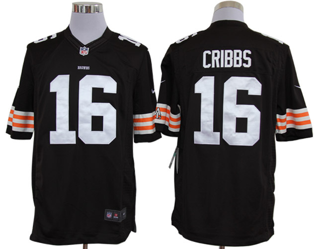Nike Browns 16 Cribbs Brown Limited Jerseys