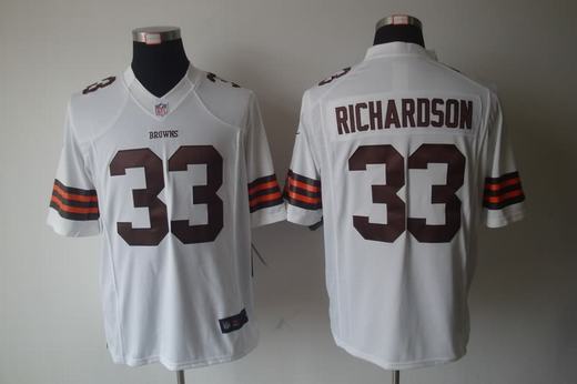 Nike Browns 33 Richardson White Limited Jerseys