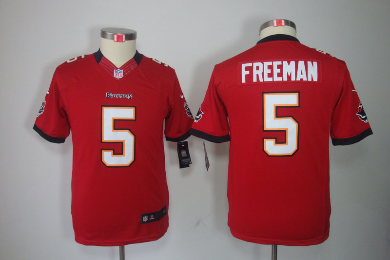 Nike Buccaneers 5 Freeman Red Kids Limited Jerseys