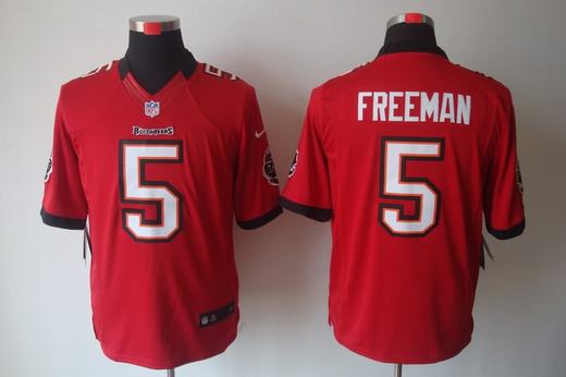 Nike Buccaneers 5 Freeman Red Limited Jerseys - Click Image to Close