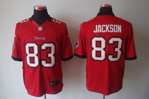 Nike Buccaneers 83 Jackson Red Limited Jerseys