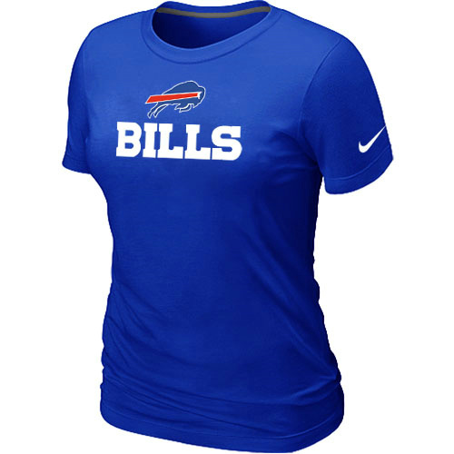 Nike Buffalo Bills Authentic Logo Women's T-Shirt Blue