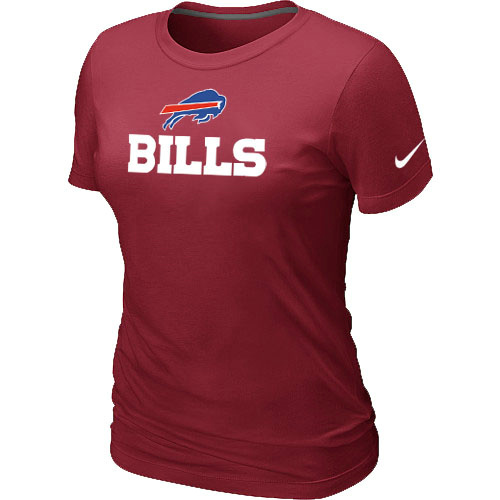 Nike Buffalo Bills Authentic Logo Women's T-Shirt Red