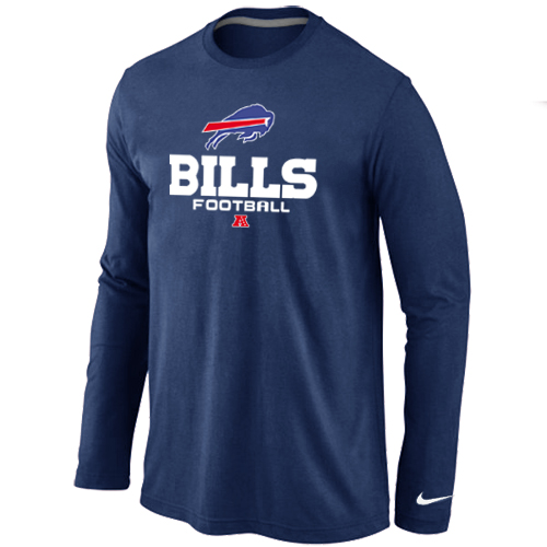 Nike Buffalo Bills Critical Victory Long Sleeve T-Shirt Blue - Click Image to Close