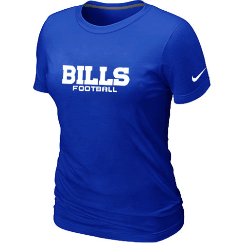 Nike Buffalo Bills Sideline Legend Authentic Font Women's T-Shirt Bleu