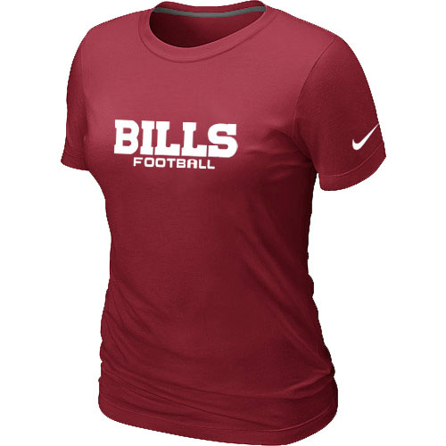 Nike Buffalo Bills Sideline Legend Authentic Font Women's T-Shirt Red