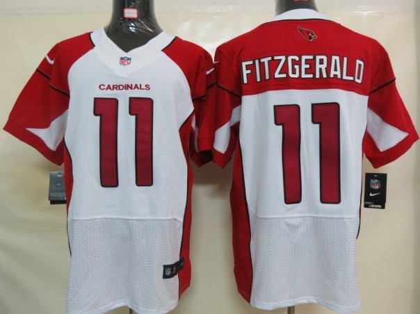 Nike Cardinals 11 Fitzgerald White Elite Jerseys