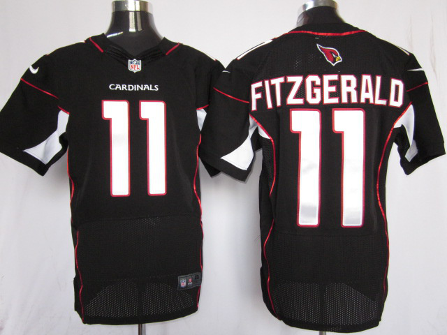 Nike Cardinals 11 Fitzgerald black Elite Jerseys