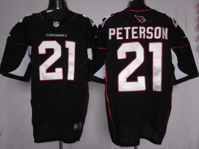 Nike Cardinals 21 Peterson black Elite Jerseys