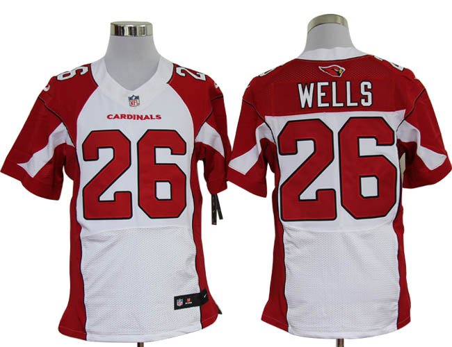 Nike Cardinals 26 Wells White Elite Jerseys
