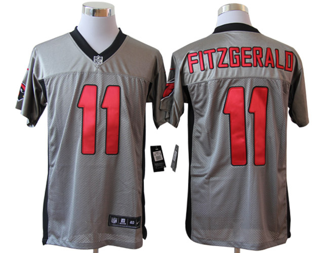 Nike Cardinals 11 Fitzgerald Grey Elite Jerseys