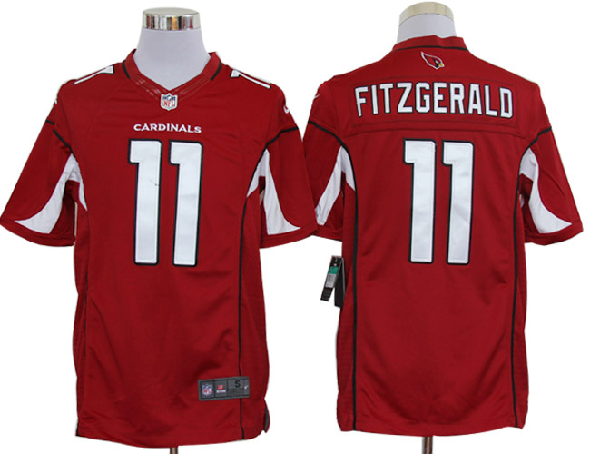 Nike Cardinals 11 Fitzgerald Red Limited Jerseys