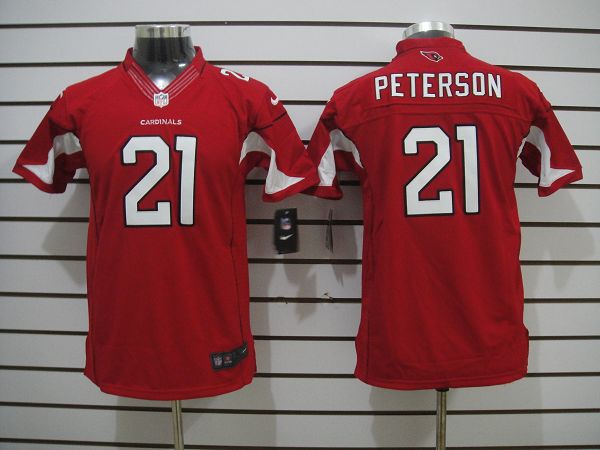 Nike Cardinals 21 Peterson Red Kids Limited Jerseys